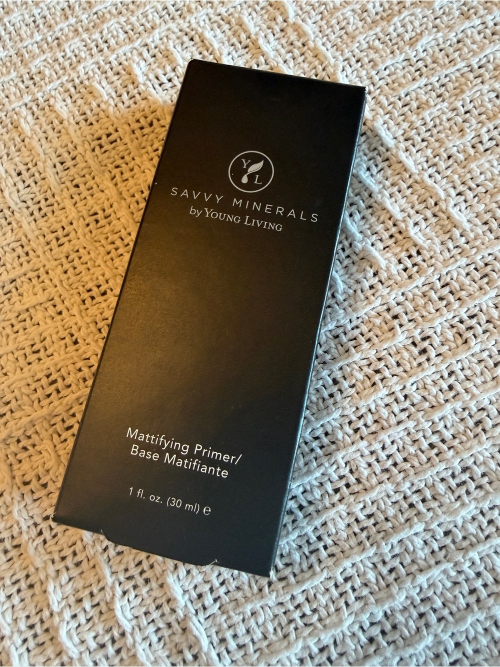 Young Living Mattifying Primer - Black Packaging with White Text